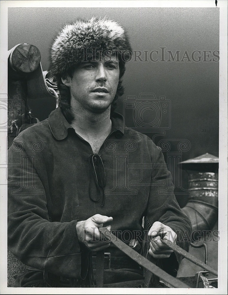 1989 Press Photo Tim Dunigan Stars In &quot;Davy Crockett: Warrior&#39;s Farewell&quot;- Historic Images