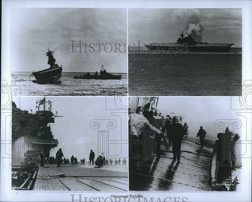 1942 Press Photo From a scene in the movie "Midway"- Historic Images