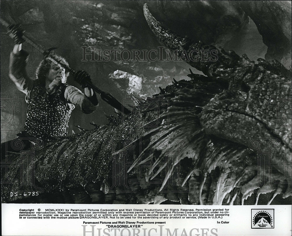 1981 Press Photo Peter MacNicol in &quot;Dragonslayer&quot;- Historic Images