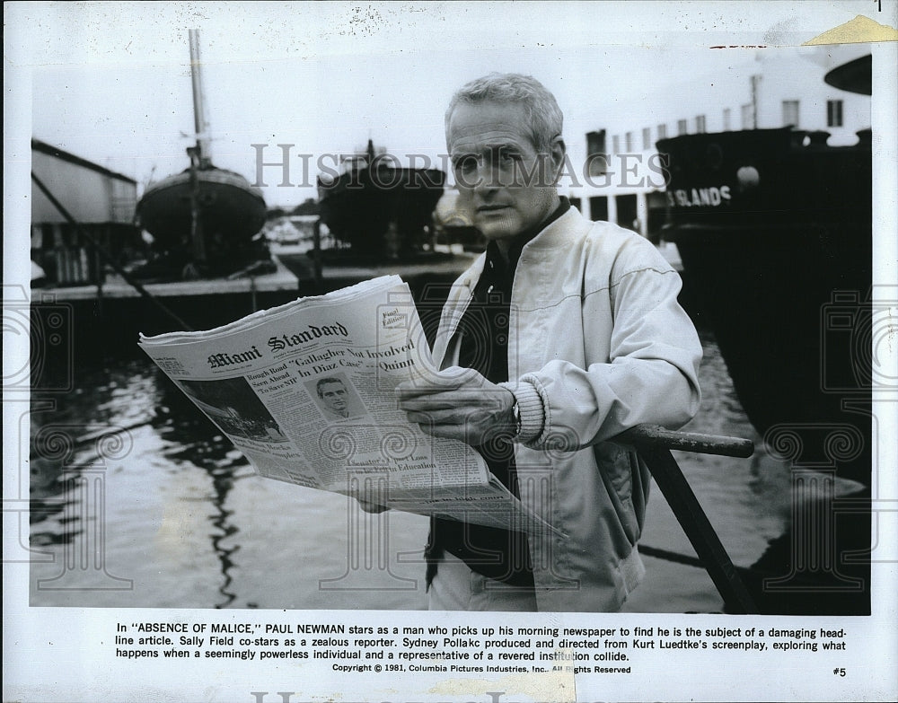 1981 Press Photo Paul Newman in &quot;Absence of Malice&quot;- Historic Images