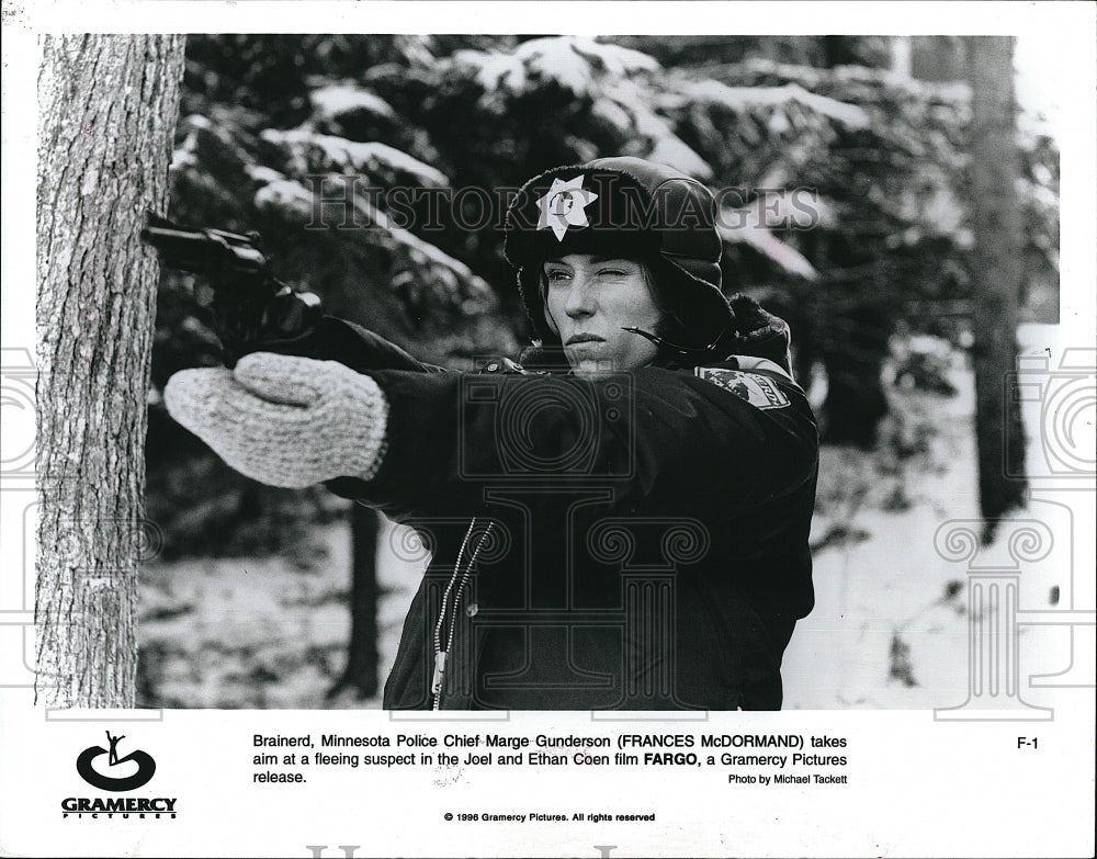 1996 Press Photo Frances McDormand &quot;Fargo&quot;- Historic Images