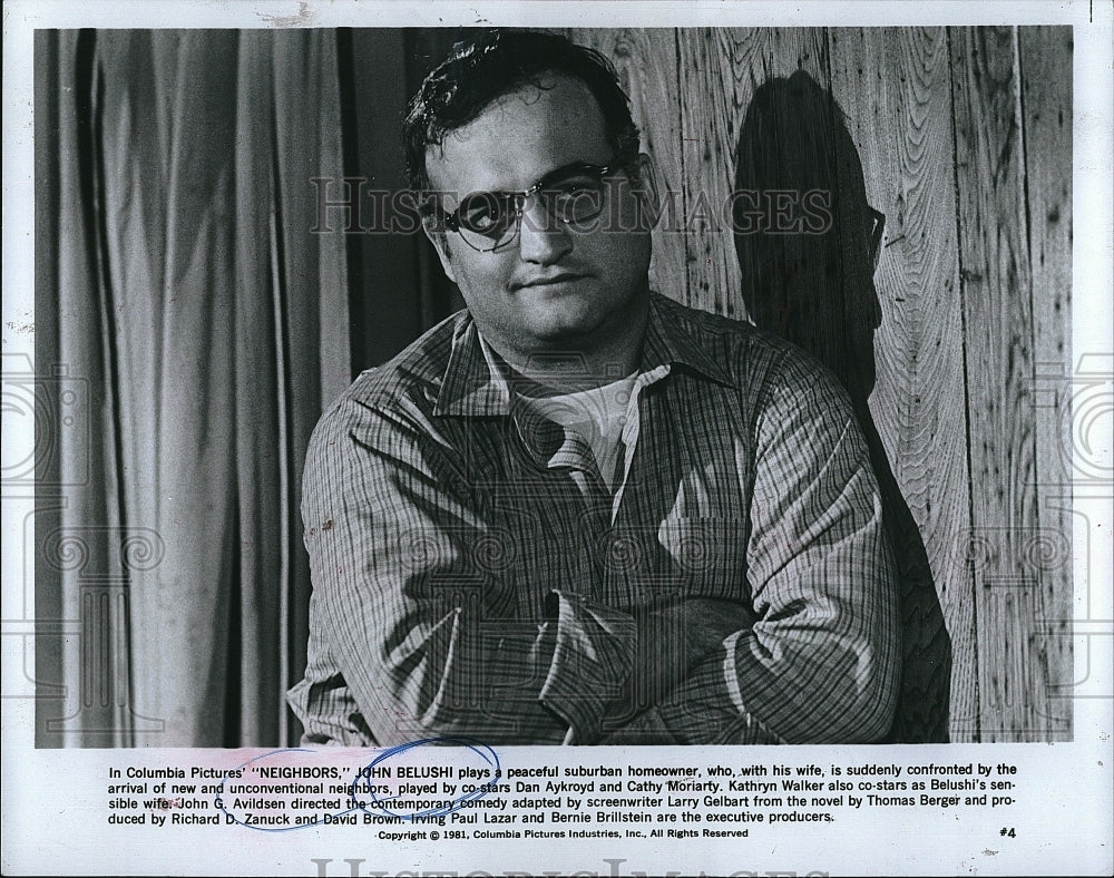 1981 Press Photo John Belushi in &quot;Neighbors&quot;- Historic Images