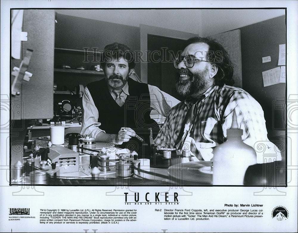 1988 Press Photo Francis Ford Coppola Director &quot;Tucker The Man and His Dream&quot;- Historic Images