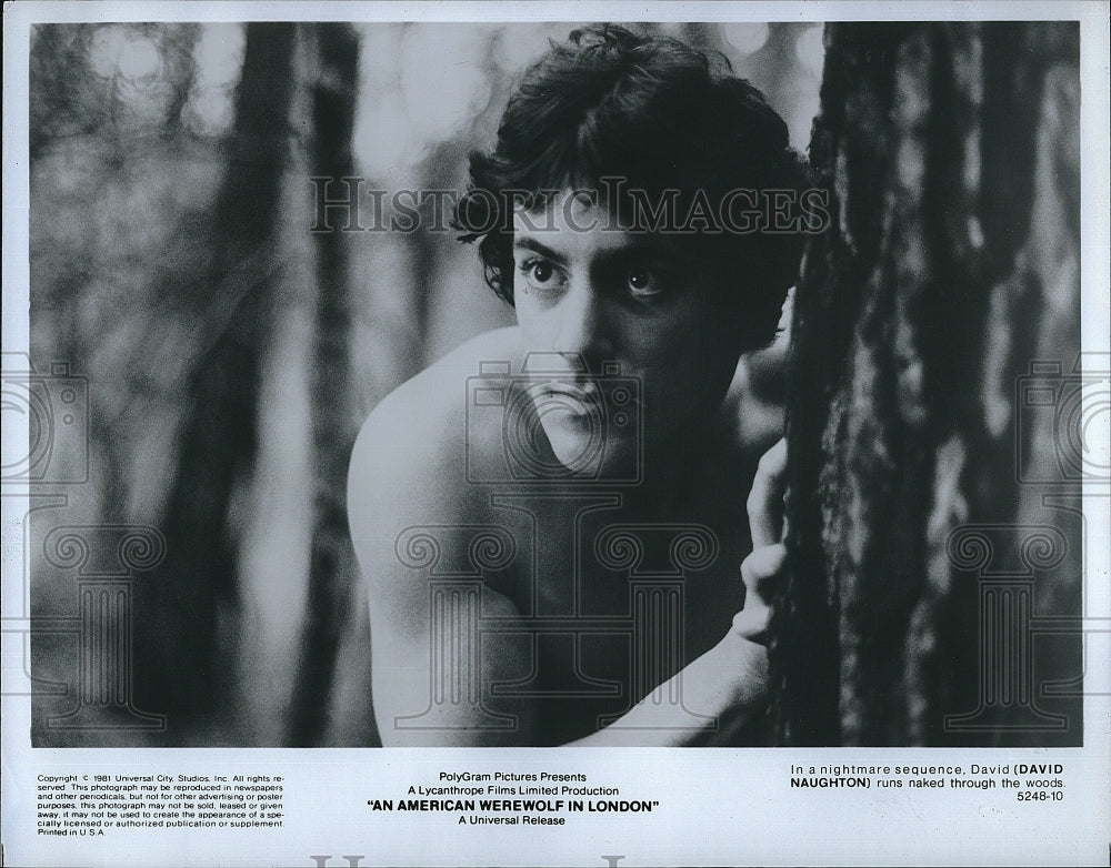 1981 Press Photo David Naughton &quot;An American Werewolf in London&quot;- Historic Images