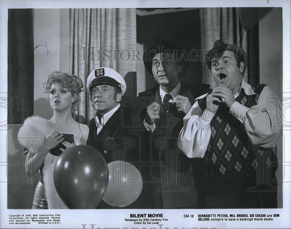 1976 Press Photo Actress Bernadette Peters in &quot;Silent Movie&quot;- Historic Images