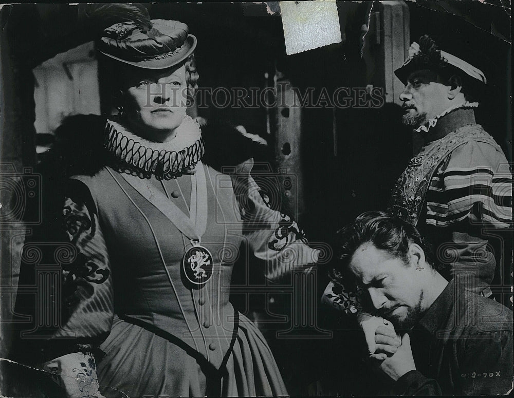 1955 Press Photo Bette Davis American Actress Virgin Queen Drama Movie Film- Historic Images