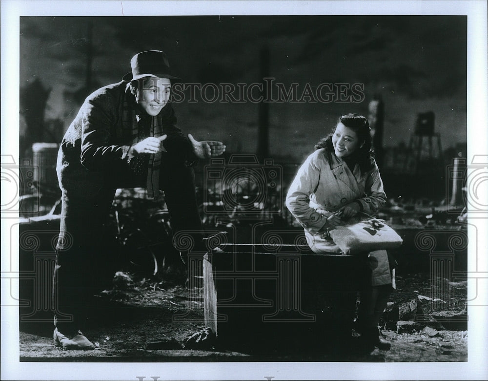 1988 Press Photo Isao Numasaki, Chieko Nakakita, One Wonderful Sunday- Historic Images