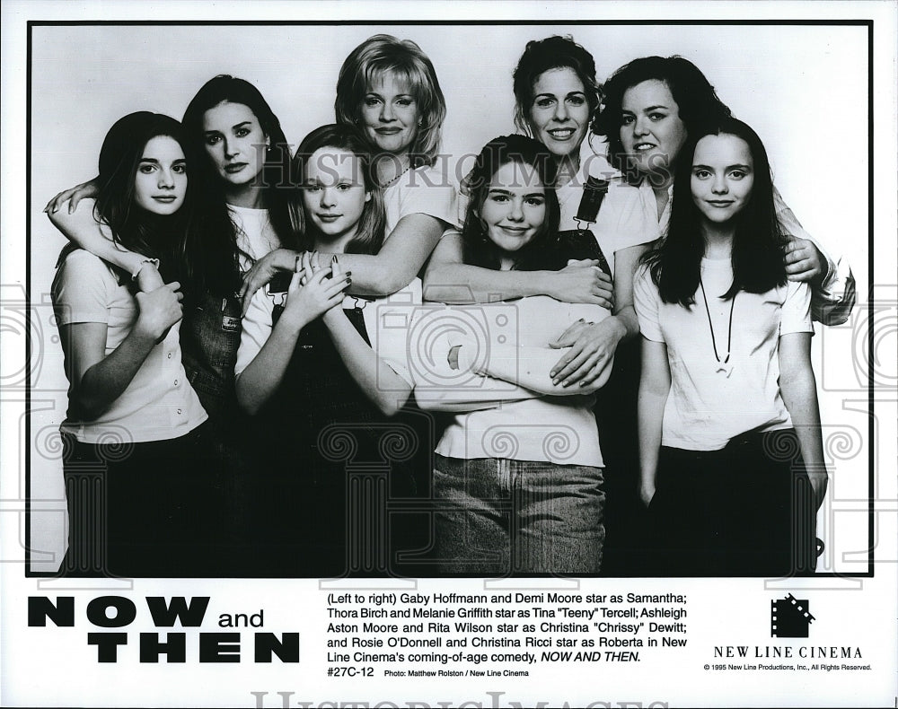 1995 Press Photo The cast of &quot;Now and Then&quot;- Historic Images