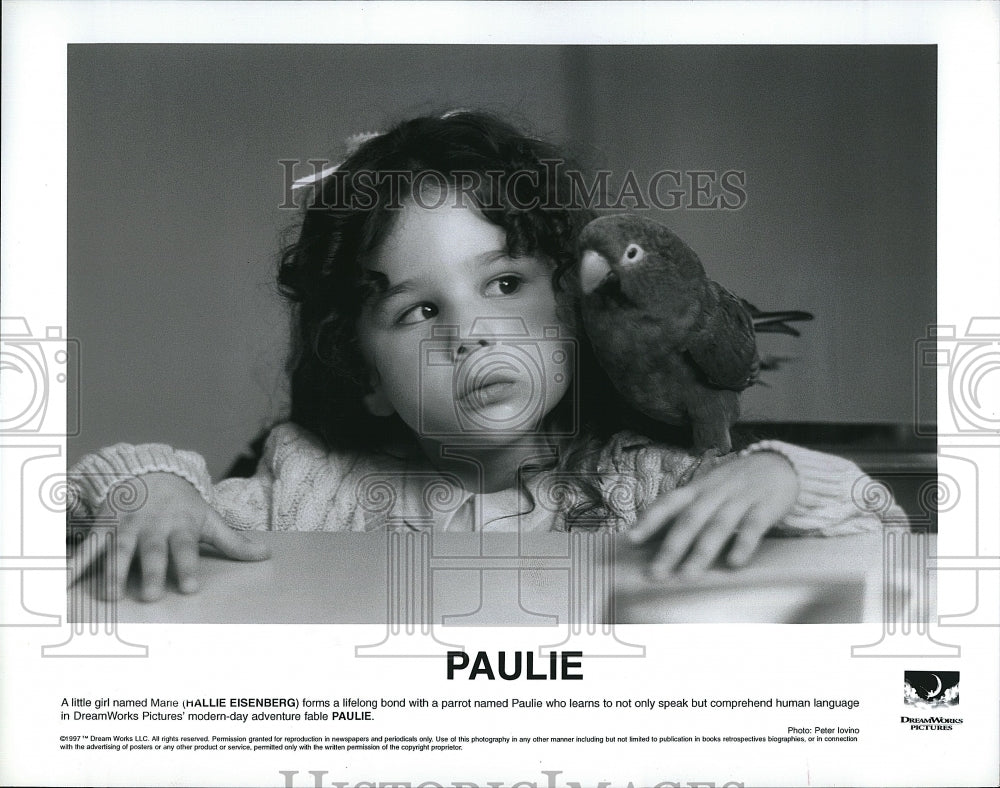 1997 Press Photo Hallie Eisenberg &quot;Paulie&quot;- Historic Images