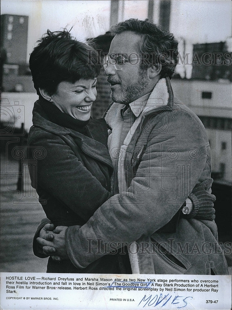 1995 Press Photo Richard Dreyfuss &amp; Marsha Mason star in &quot;The Goodbye Girl&quot; - Historic Images