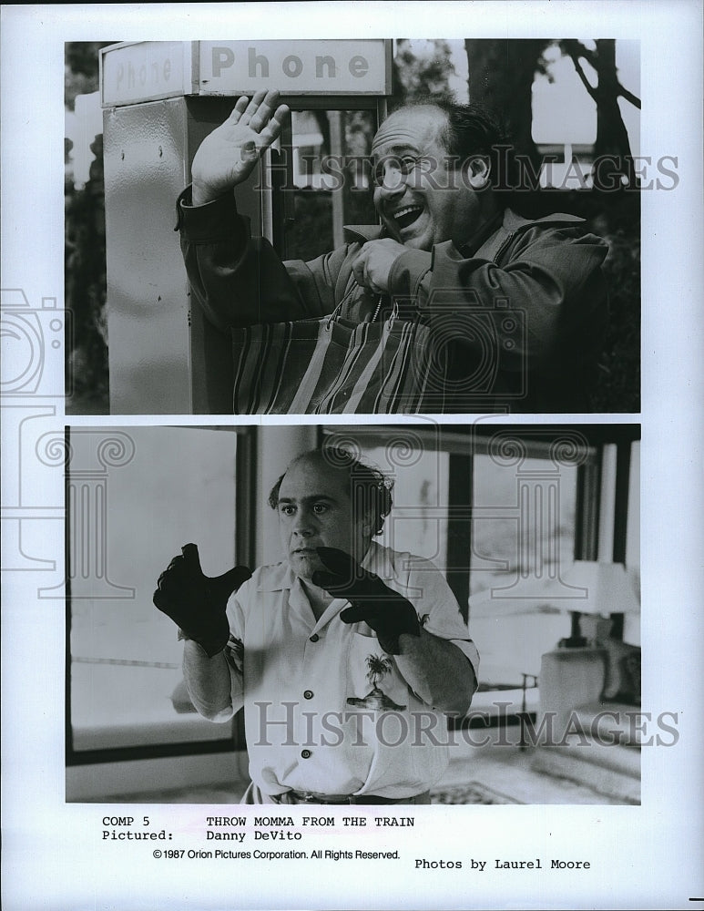 1987 Press Photo Danny DeVito stars in &quot;Throw Momma From The Train&quot;- Historic Images