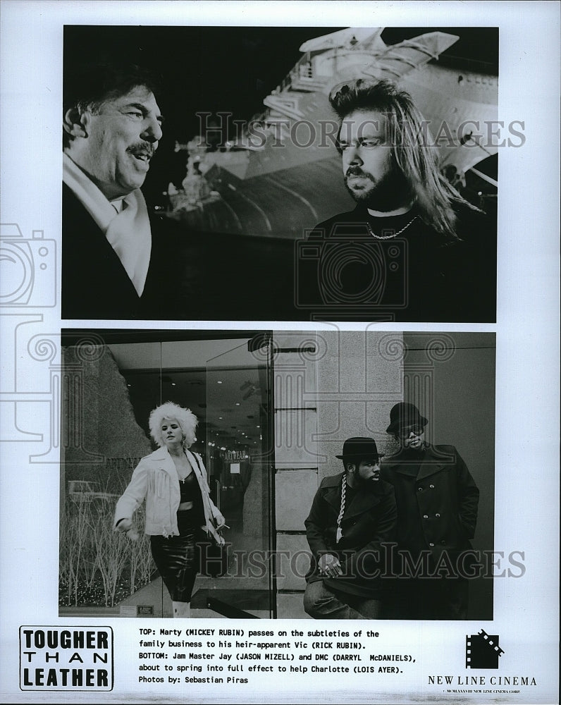 1988 Press Photo &quot;Tougher Than Leather&quot; Stars Mickey Rubin &amp; Rick Rubin- Historic Images