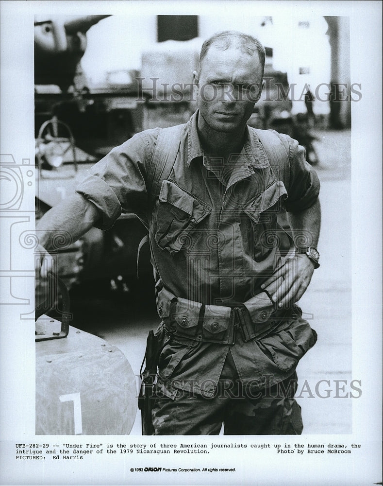 1983 Press Photo Ed Harris Stars In &quot;Under Fire&quot;- Historic Images