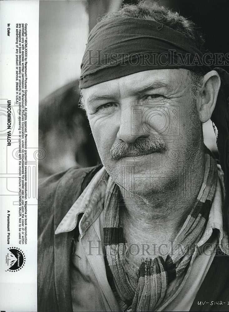 1983 Press Photo Gene Hackman Stars In &quot;Uncommon Valor&quot;- Historic Images