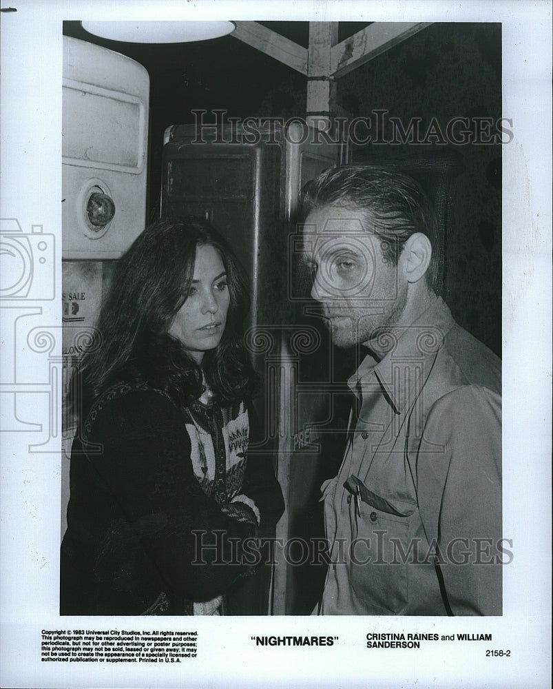 1983 Press Photo Cristina Raines &amp; William Sanderson Star In &quot;Nightmares&quot;- Historic Images