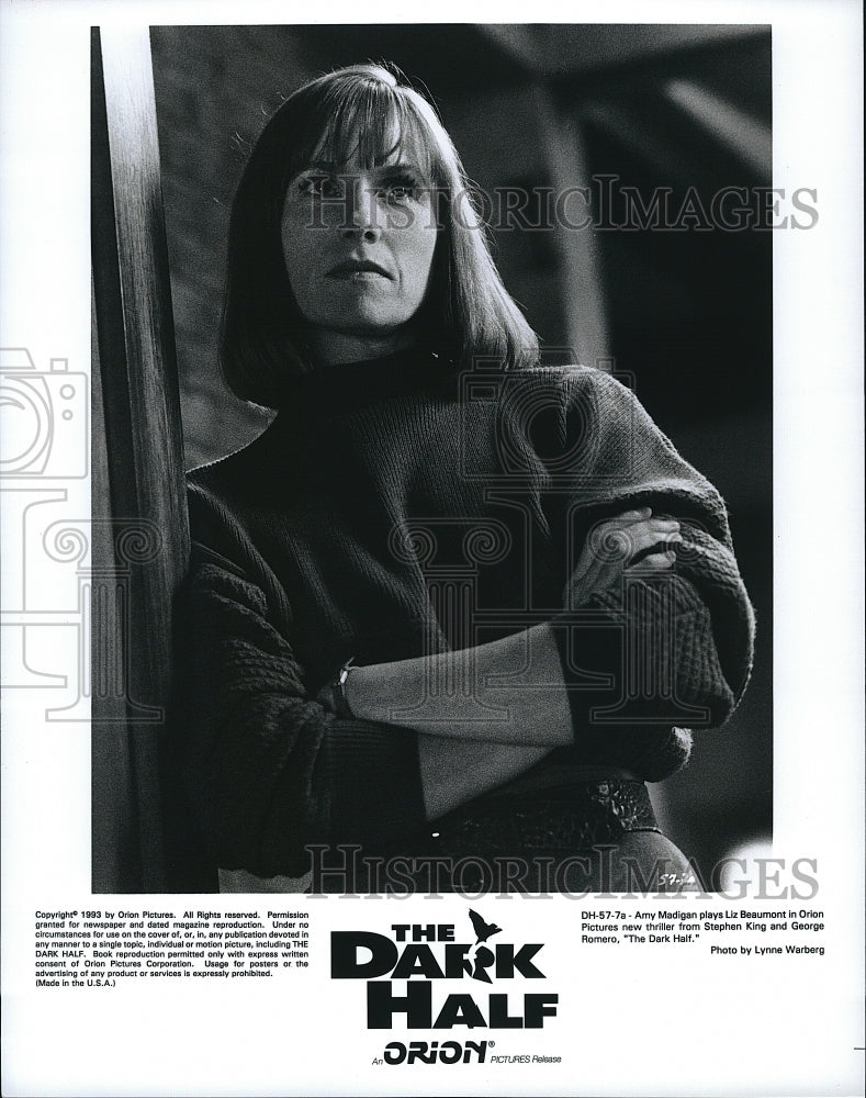 1993 Press Photo Amy Madigan as Liz Beaumont in &quot;The Dark Half&quot;.- Historic Images