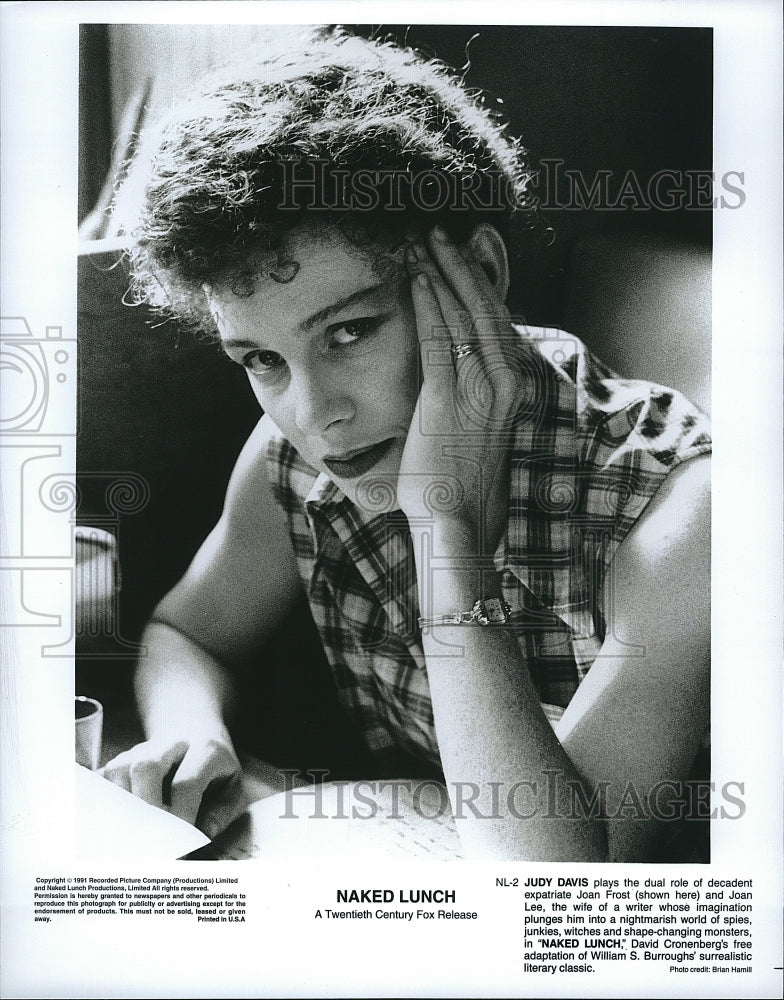 1991 Press Photo Judy Davis stars in &quot;Naked Lunch&quot;- Historic Images