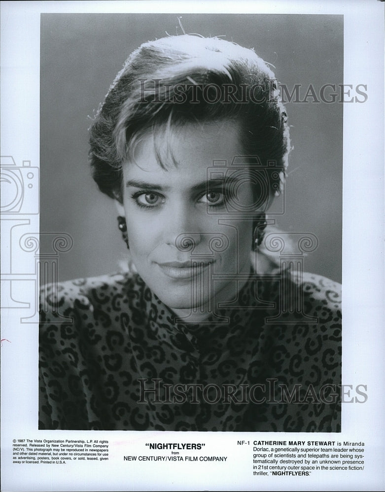 1987 Press Photo Catherine Mary Stewart &quot;Nightflyers&quot;- Historic Images