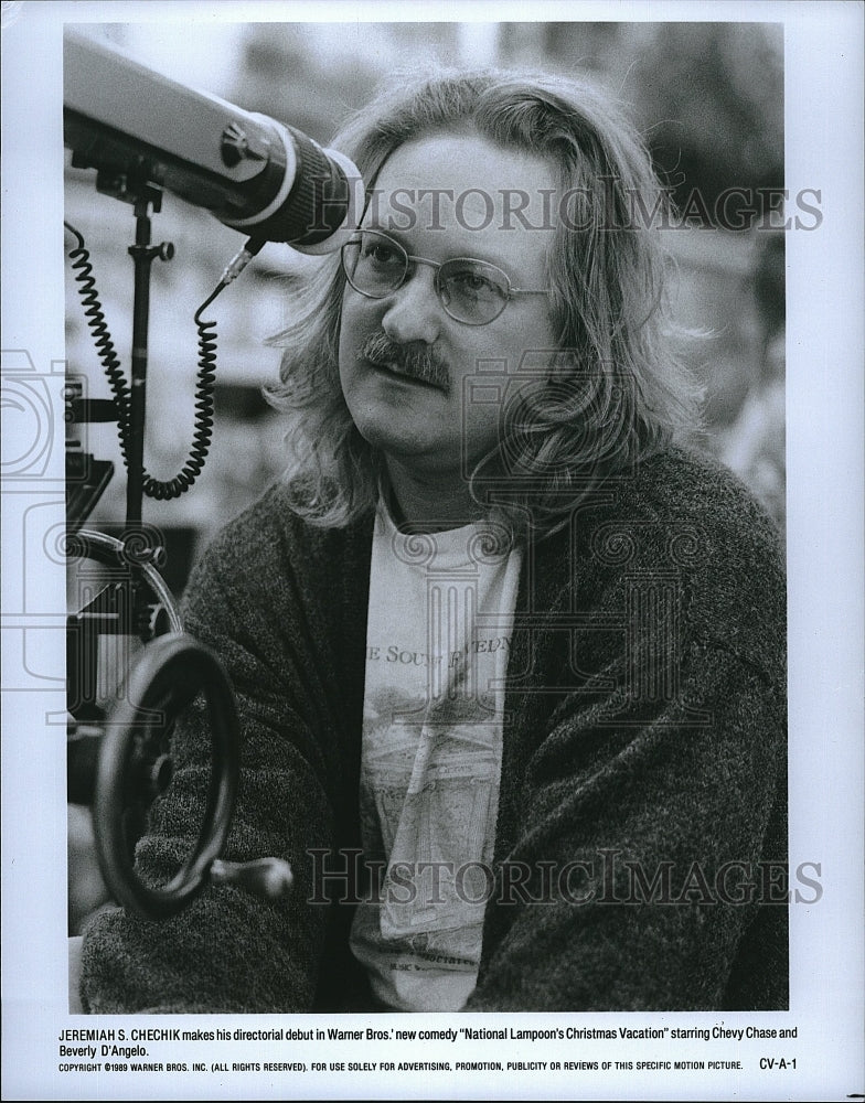 1989 Press Photo Director J. S. Chechik &quot;National Lampoon&#39;s Christmas Vacation&quot;- Historic Images