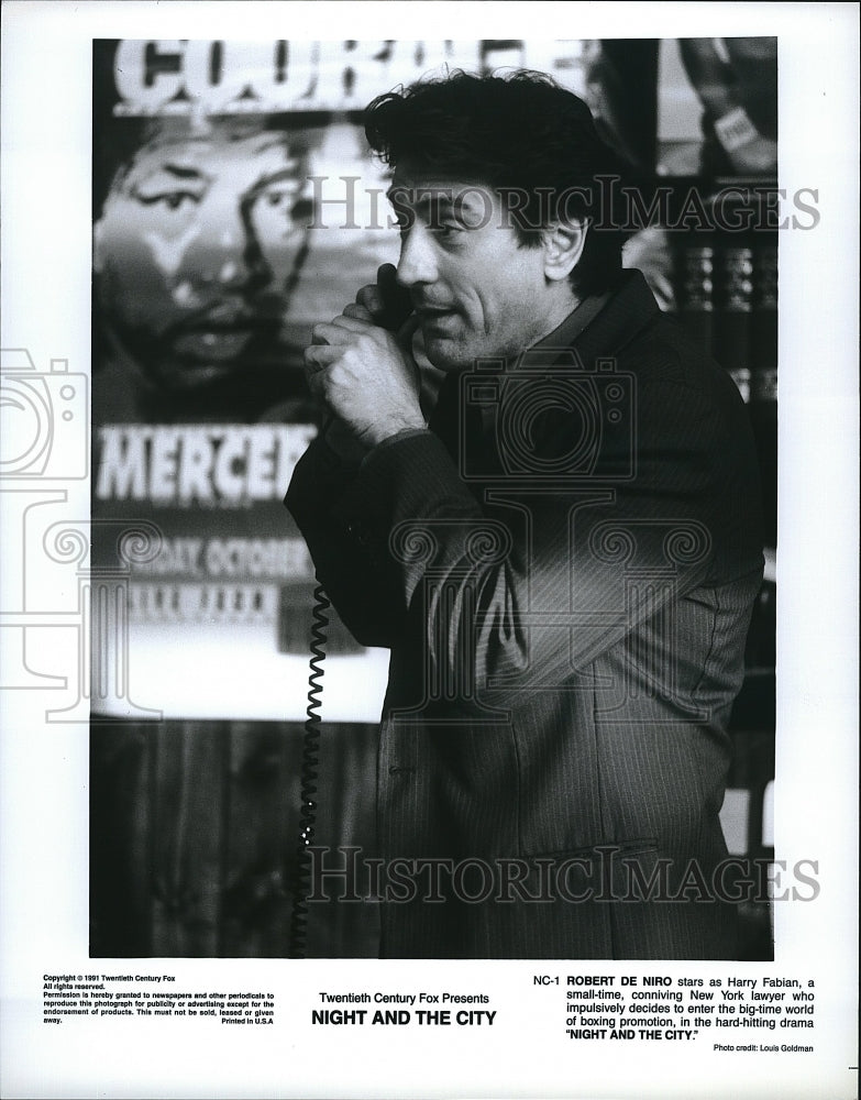 1992 Press Photo Robert de Niro &quot;Night and the City&quot;- Historic Images