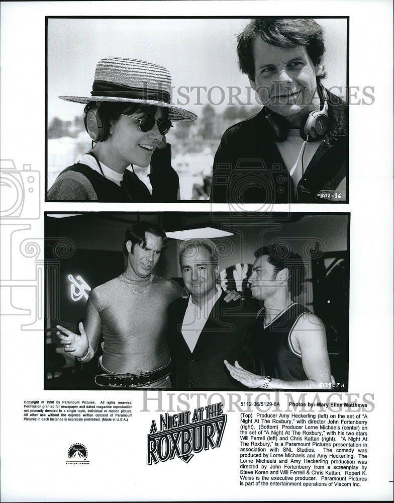 1998 Press Photo A. Heckerling, J. Fortenberry &quot;A Night at the Roxbury&quot;- Historic Images