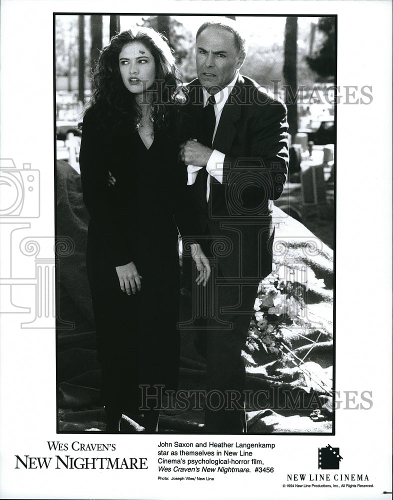 1994 Press Photo We Craven&#39;s New Nightmare John Saxon Heather Langenkamp- Historic Images