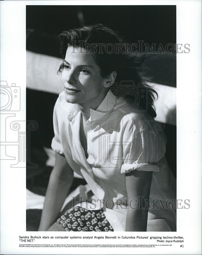 1995 Press Photo Sandra Bullock Stars In &quot;The Net&quot;- Historic Images