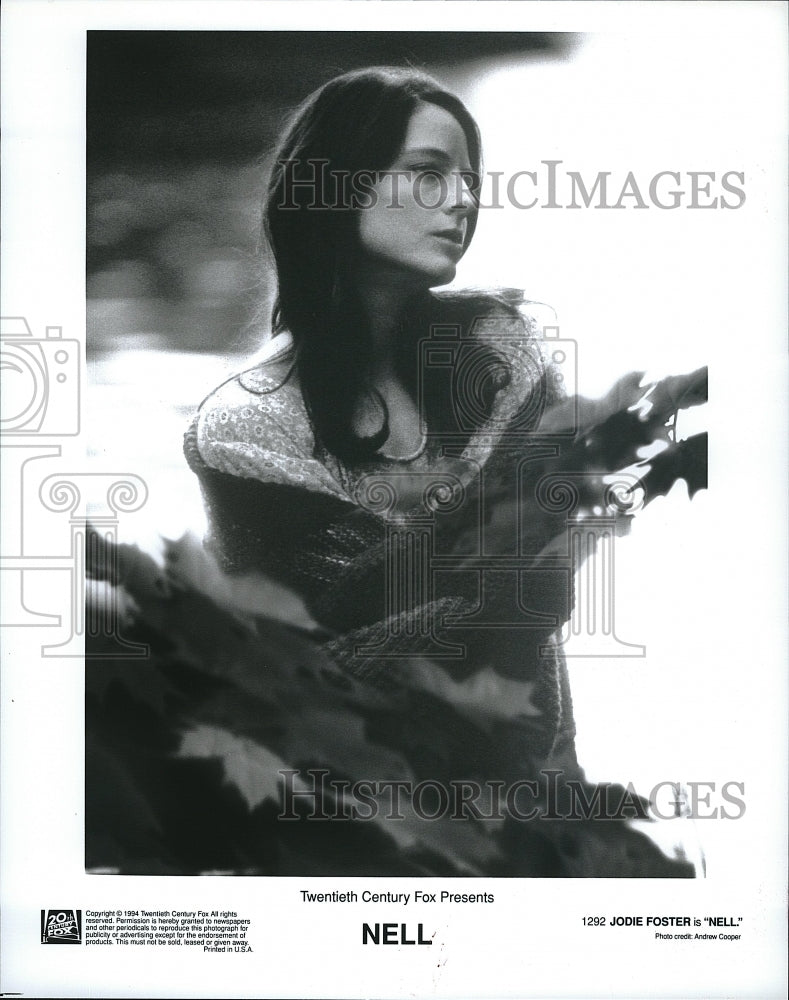 1994 Press Photo Jodie Foster Stars In &quot;Nell&quot;- Historic Images