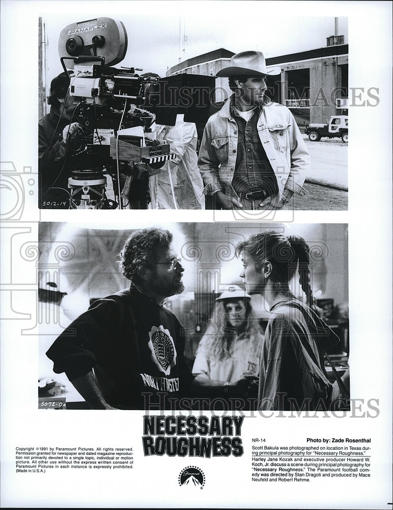 1991 Press Photo Scott Bakula and Harley Jane kozak in &quot;Necessary Roughness&quot;.- Historic Images