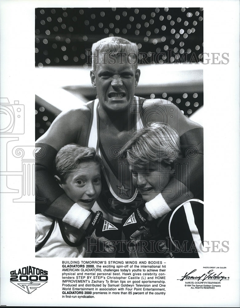 1994 Press Photo Actor Zachary Ty Brian in "Gladiators 2000"- Historic Images