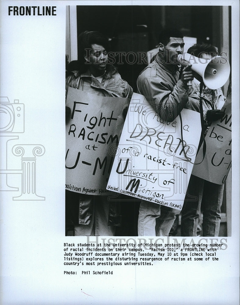 Press Photo Frontline Documentary Racism 101 - Historic Images