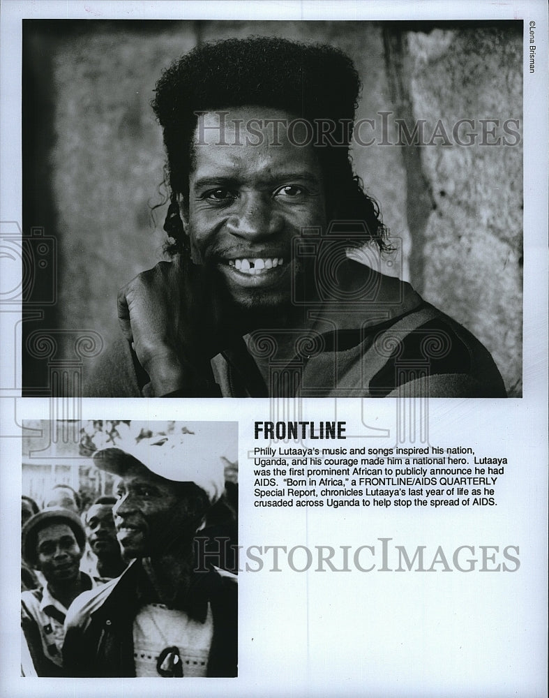 Press Photo Frontline Philly Lutaatya&#39;s Born in AFrica- Historic Images