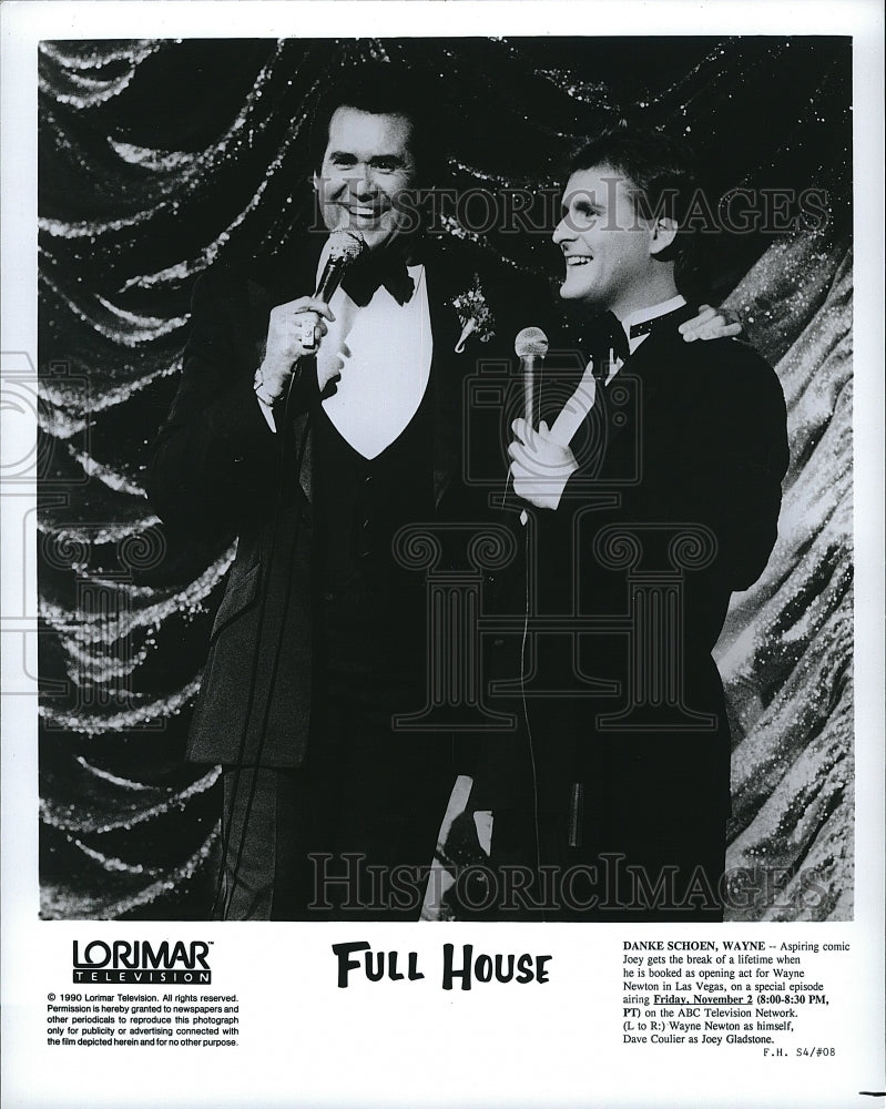 1990 Press Photo Actor Wayne Nelson &amp; Dave Collier in &quot;Full House&quot;- Historic Images