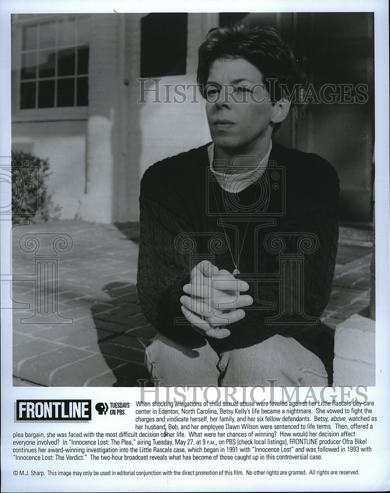 1995 Press Photo &quot;Frontline&quot; for Betsy Kelly &quot;Innocence Lost&quot;- Historic Images