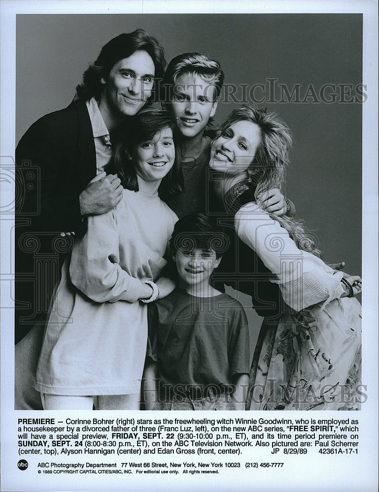 1989 Press Photo Free Spirit Series Corinne Bohrer Franc Luz Alyson Hannigan- Historic Images