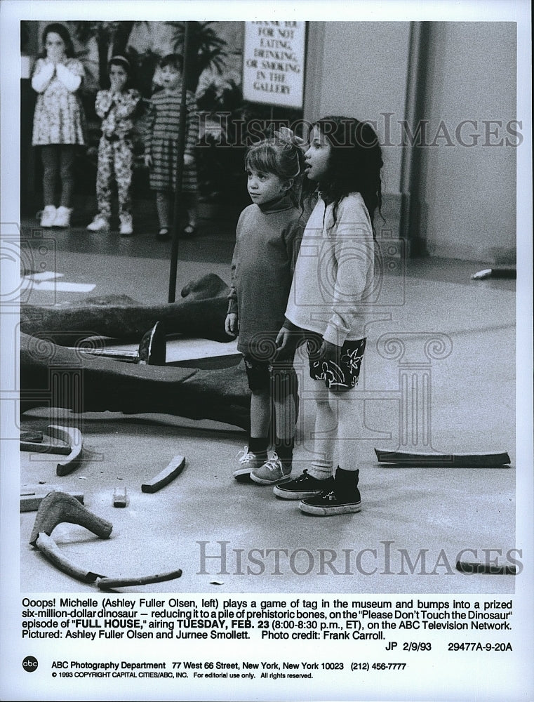 1993 Press Photo Ashley Fuller Olsen Hurnee Smollett Full House- Historic Images