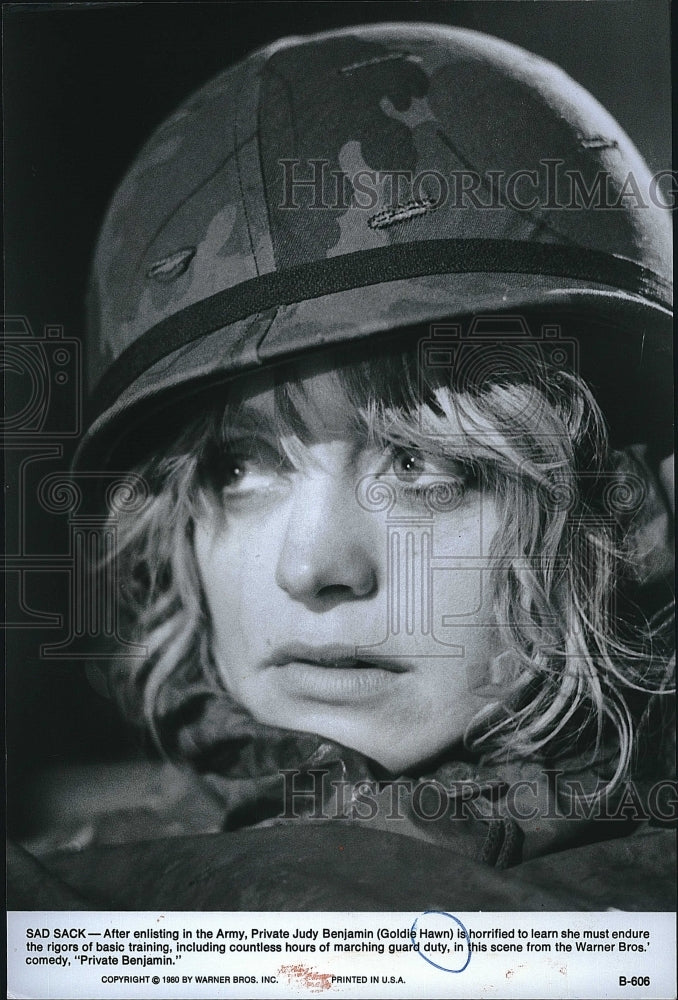 1980 Press Photo &quot;Private Benjamin&quot; starring Goldie Hawn- Historic Images