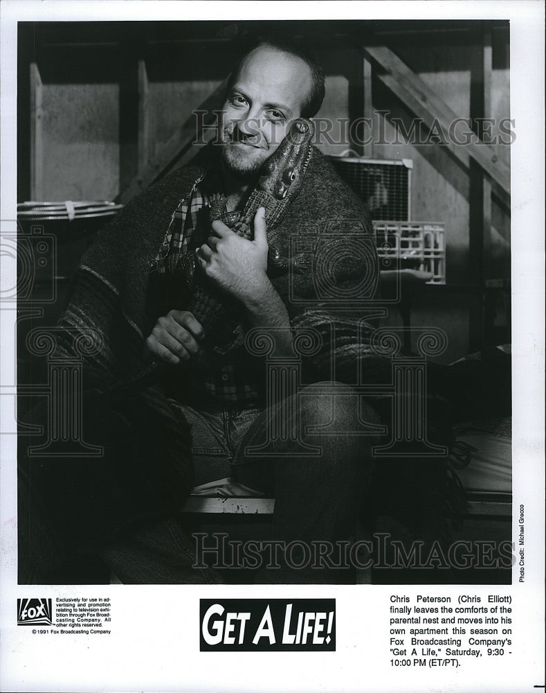 1991 Press Photo Chris Elliott Star In &quot;Get A Life&quot;- Historic Images