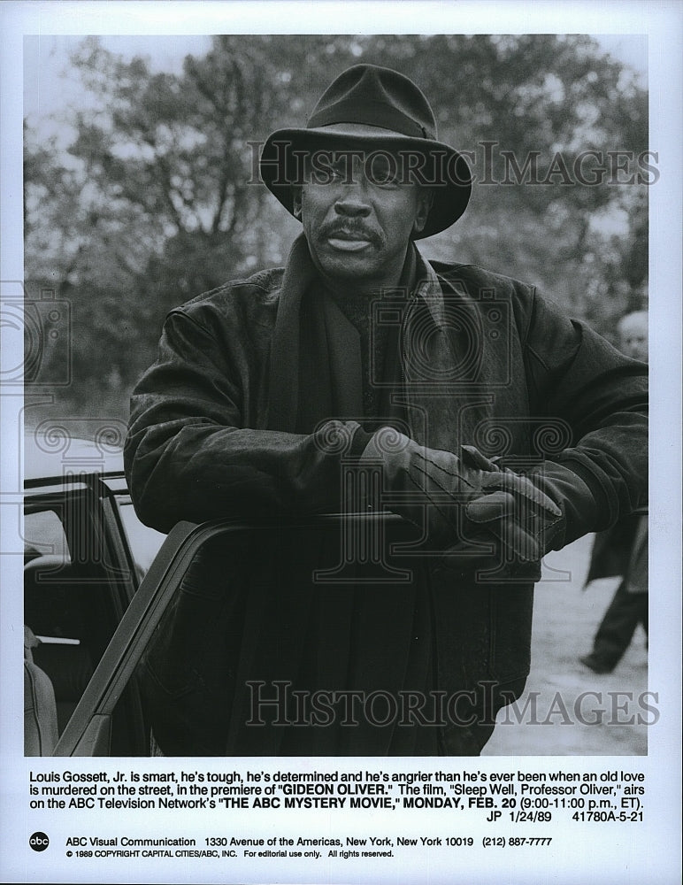 1989 Press Photo Louis Gossett Jr. in Gideon Oliver- Historic Images