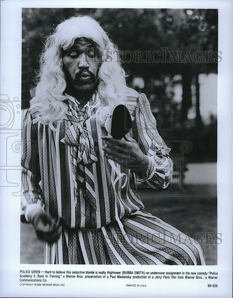 1986 Press Photo Actor Bubba Smith in &quot;Police Academy 3: Back in Training&quot; Film- Historic Images