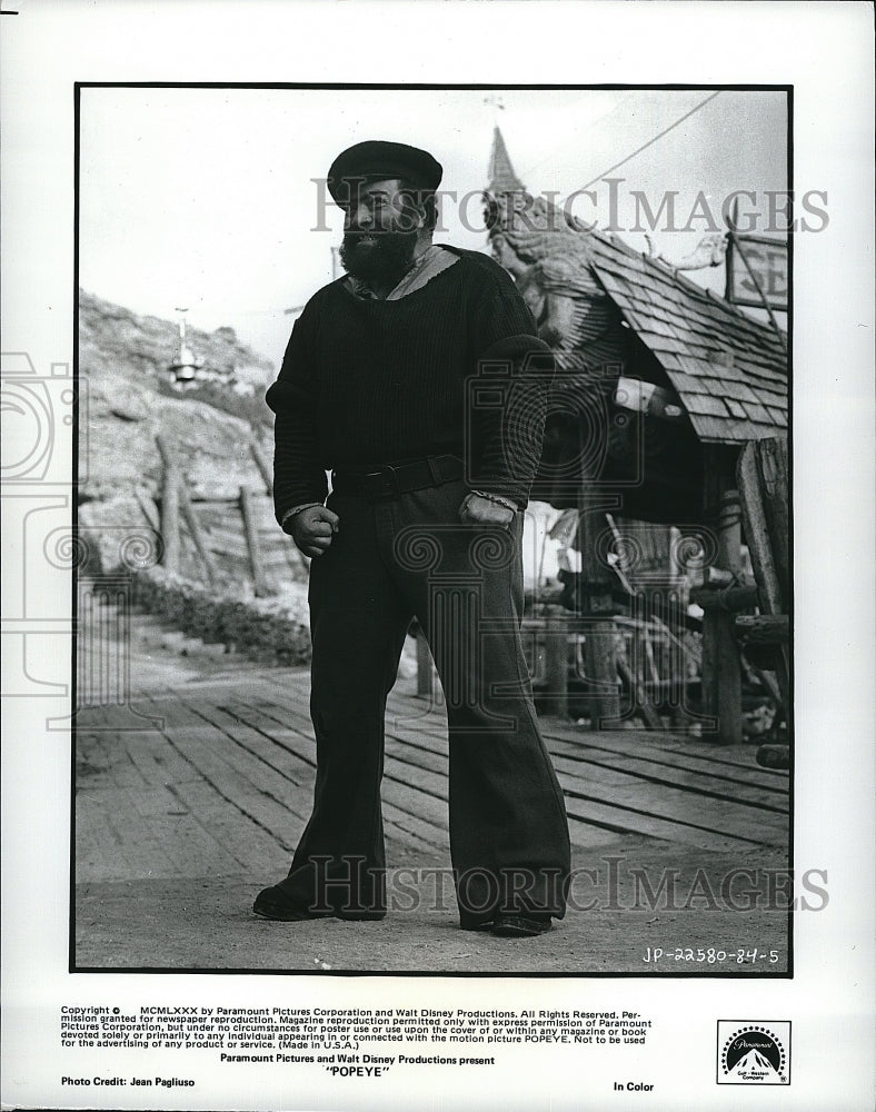 1980 Press Photo Scene From Film &quot;Popeye&quot;- Historic Images