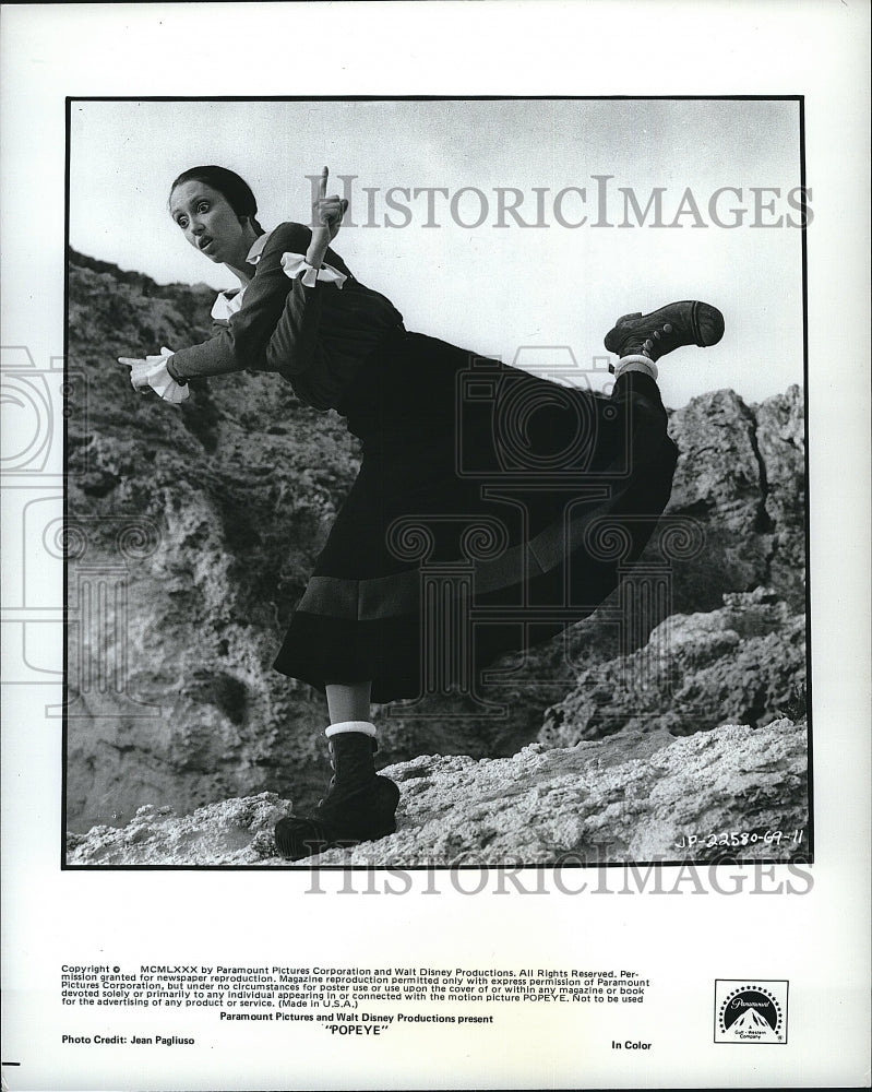 1980 Press Photo Shelley Duvall Stars In &quot;Popeye&quot;- Historic Images