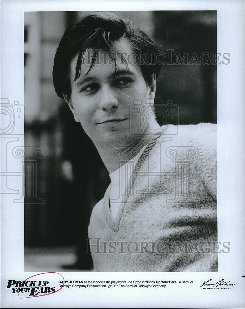 1987 Press Photo Gary Oldman Stars in &quot;Pick Up Your Ears&quot;- Historic Images