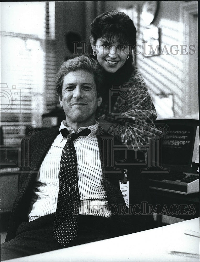 1987 Press Photo Michael Murphy &amp; Wendy Crewson Star In &quot;Hard Copy&quot;- Historic Images