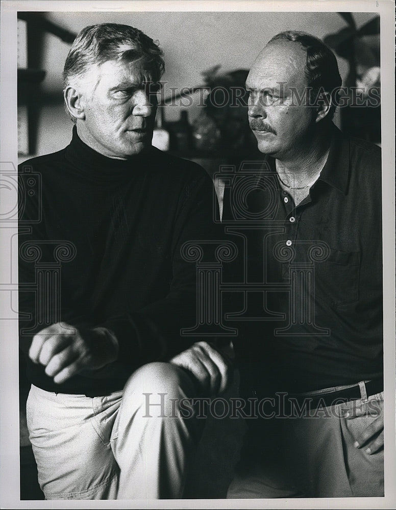 1989 Press Photo &quot;Hardball&quot; starring Mitchell Ryan ,John Ashton- Historic Images