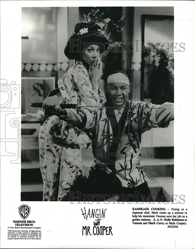 1993 Press Photo Hanging with Mr. Cooper  Mark Curry Holly Robinson- Historic Images