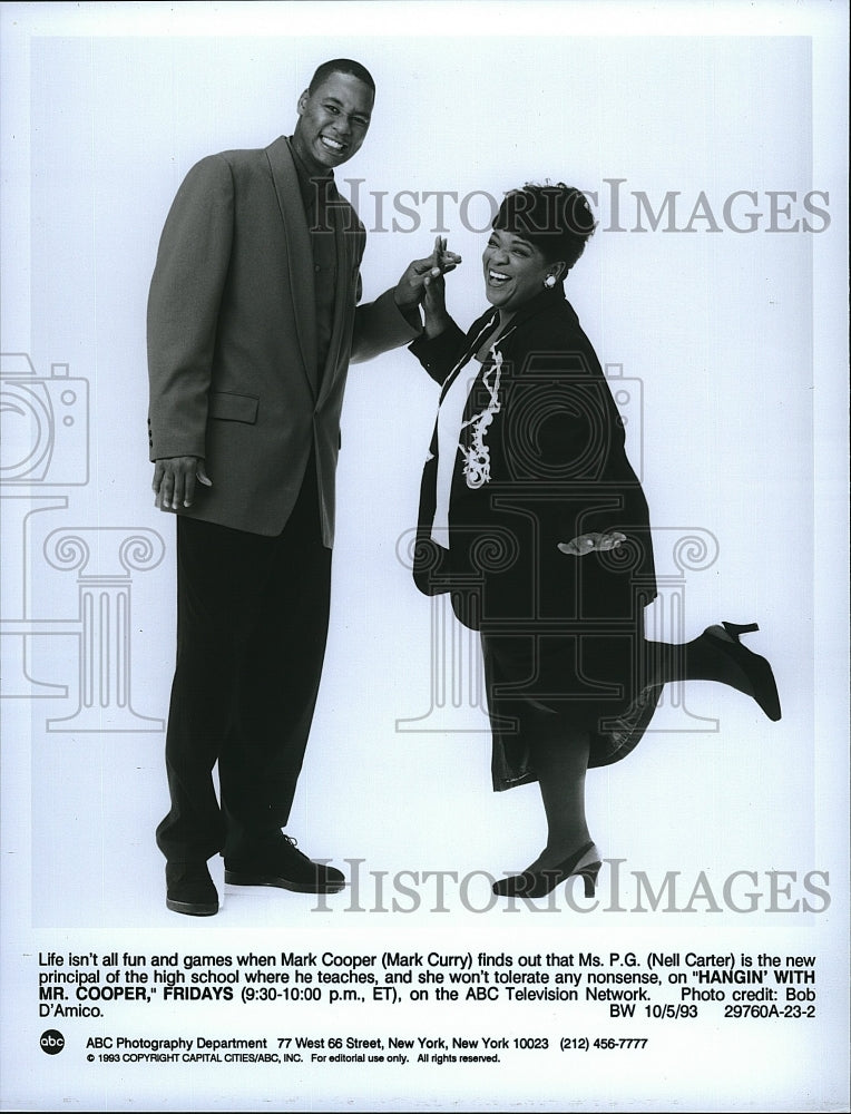 1993 Press Photo &quot;Hangin With Mr Cooper&quot; Mark Curry,Nell Carter- Historic Images