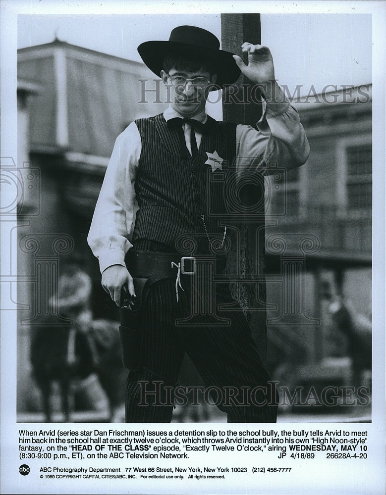 1986 Press Photo Actor Can Frischman in &quot;Head of the Class&quot;- Historic Images