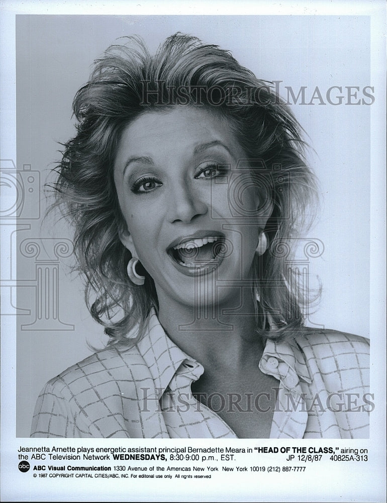 1987 Press Photo &quot;Head of the Class&#39; starring Jeannetta Arnette- Historic Images