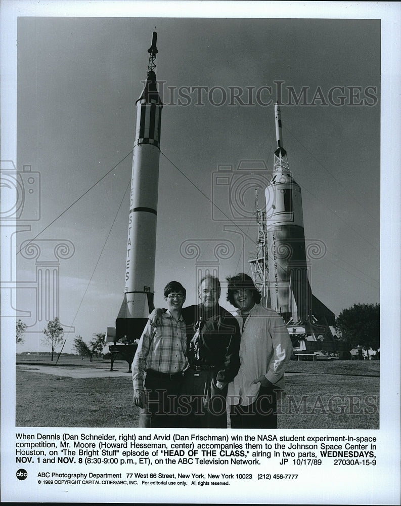 1989 Press Photo &quot;Head of the Class&quot; Howard Hesseman, frischman, Schneider- Historic Images